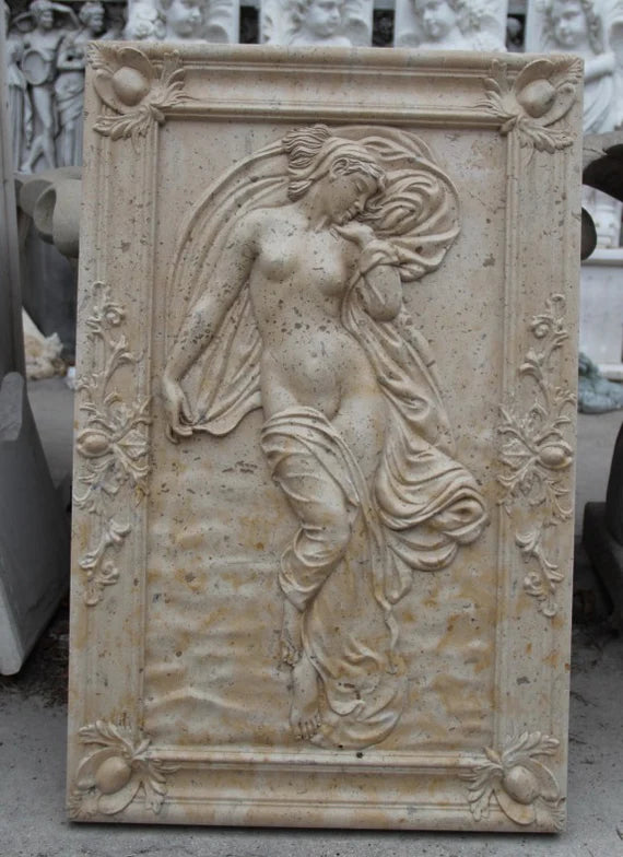 goddess marble carve relief