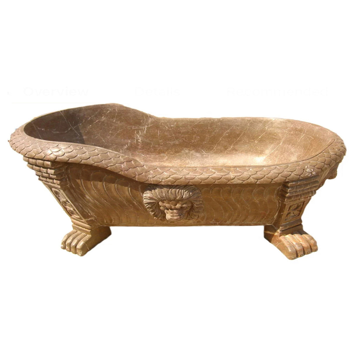 Luxurious marble stone bath tub